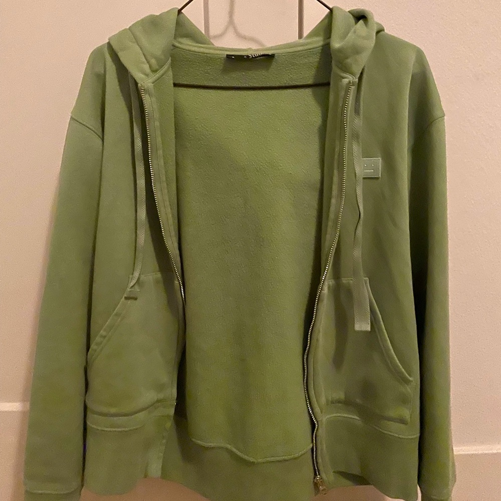 Acne Women Light Green Hoodie XXS